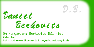 daniel berkovits business card